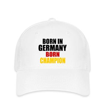 born in germany born champion - Allemagne - Casquette Flexfit - blanc - Devant