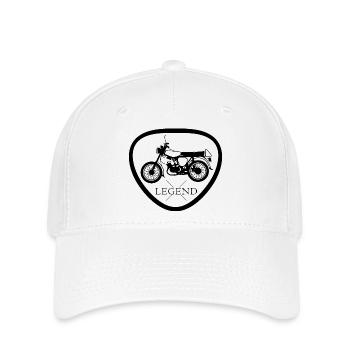 Légende Simson S50 S51 Symbole DDR Nostalgie icône - Casquette Flexfit - blanc - Devant