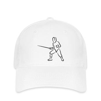 Funny fencer - Flexfit Cap - white - Front
