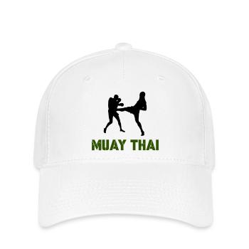 muay thai 1 - Flexfit Cap - Weiß - Vorne