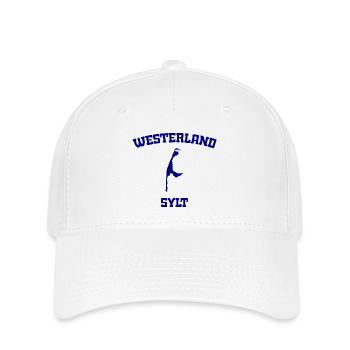Westerland - Sylt - Nordsee - Anker - Möwe - Insel - Flexfit Cap - Weiß - Vorne