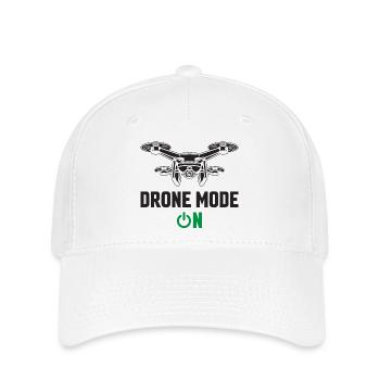 Drone Mode On - Flexfit Cap - white - Front