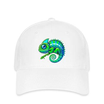Chamäleon - Flexfit Cap - Weiß - Vorne