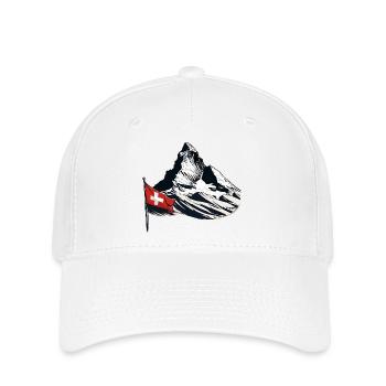 Berg Matterhorn Horu Alpen Wandern Klettern - Flexfit Cap - Weiß - Vorne