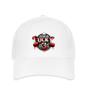 LUCKY 3 - Flexfit Cap - white - Front
