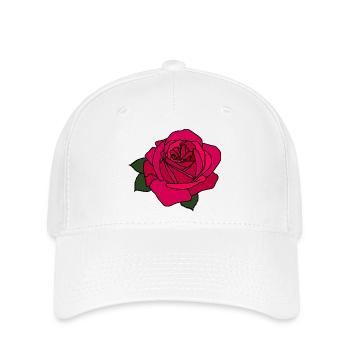 Rose - Casquette Flexfit - blanc - Devant