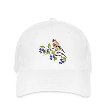 Bunter Vogel - Flexfit Cap - Weiß - Vorne