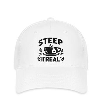 Steep It Real - Flexfit Cap - white - Front