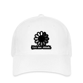 Laissez-moi penser chargeur - Casquette Flexfit - blanc - Devant