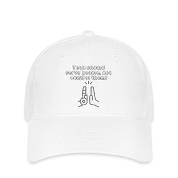 Tech should serve people - #EthicalTech Statement - Flexfit Cap - Weiß - Vorne