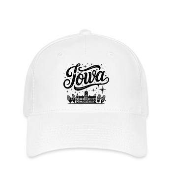 Iowa - Souvenir USA State Design - Flexfit Cap - Weiß - Vorne