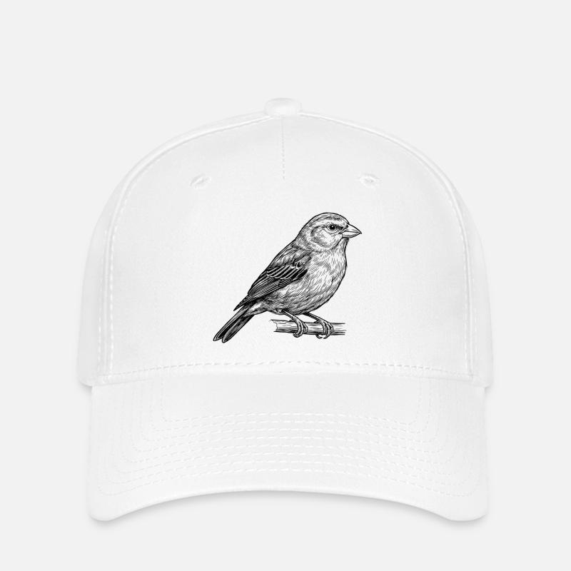 Vogel Singvogel - Flexfit Cap - Weiß