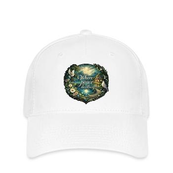 Là où réside la paix - Casquette Flexfit - blanc - Devant