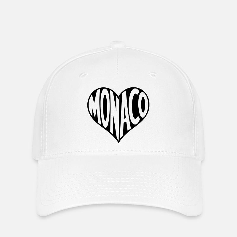 Monaco au cœur - Casquette Flexfit - blanc