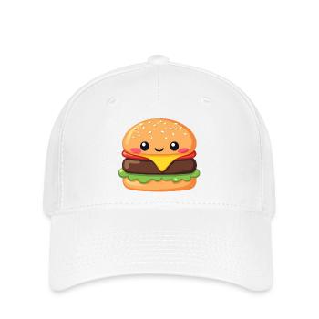 hamburger - Casquette Flexfit - blanc - Devant