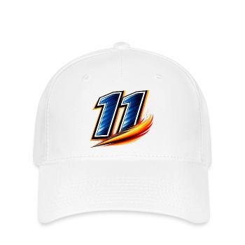 Numéro 11 Maillot de football Vitesse d’ailier - Casquette Flexfit - blanc - Devant