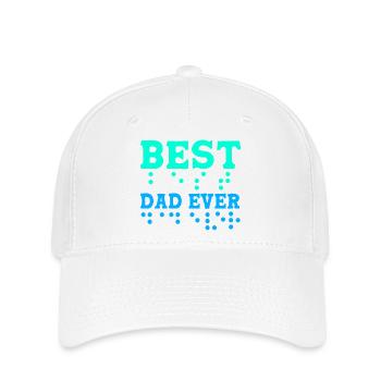 Braille blindenschrift aveugle - Casquette Flexfit - blanc - Devant