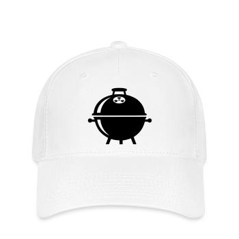 Kettle Grill Charcoal Grill Master BBQ Crew - Flexfit Cap - white - Front