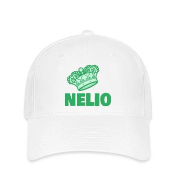 Nelio als Koenig - Flexfit Cap - Weiß - Vorne