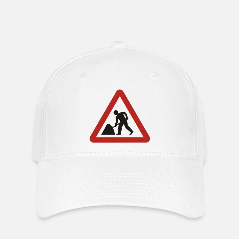 Blåsnipparbeider,Konsentrasjon - Flexfit caps - hvit