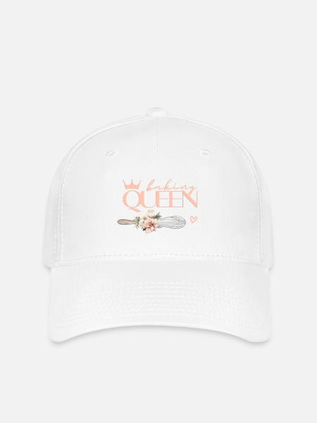 Baking Queen personalisierbar - Flexfit Cap - Weiß