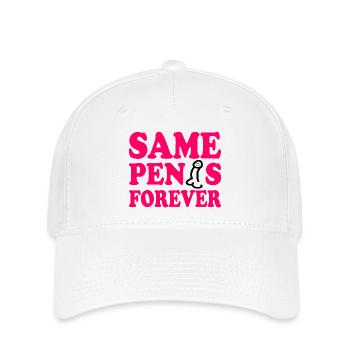 Same penis forever - Flexfit Cap - white - Front