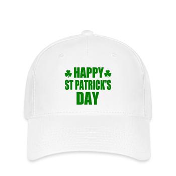 happy st patricks day - Flexfit Cap - white - Front