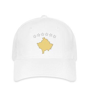 kosovo - Flexfit Cap - Weiß - Vorne