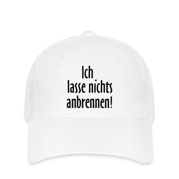 ICH LASSE NICHTS ANBRENNEN Grill und Koch Design - Flexfit Cap - Weiß - Vorne
