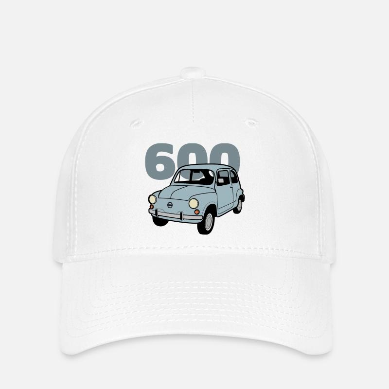 600 blue v2 - Flexfit Cap - white