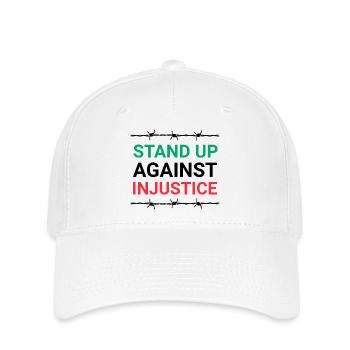 S’élever contre l’injustice - Casquette Flexfit - blanc - Devant