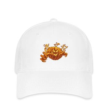 Halloween Mad Pumpkin - Casquette Flexfit - blanc - Devant