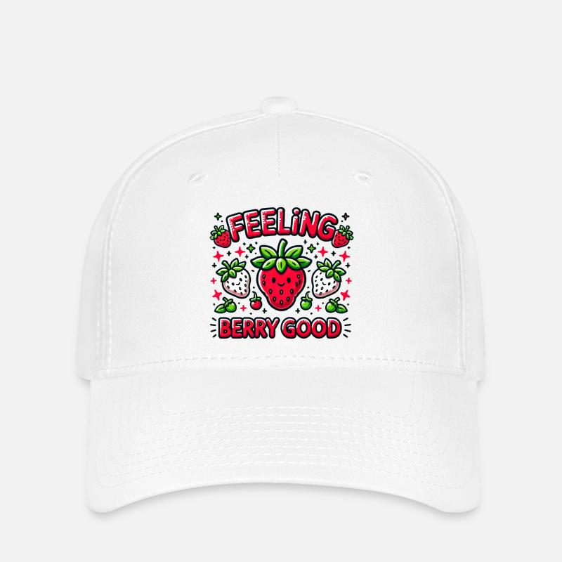 Feeling Berry Good - Flexfit Cap - white