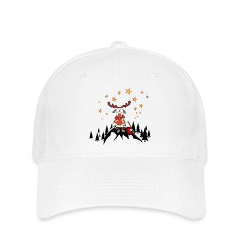 Noël avec le cœur - Casquette Flexfit - blanc - Devant