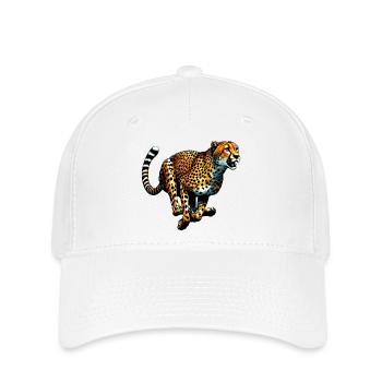 Gepard - Flexfit Cap - Weiß - Vorne