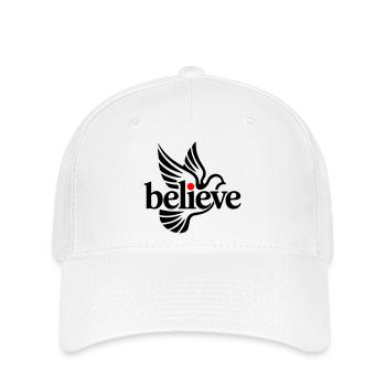 Croire pigeon - Casquette Flexfit - blanc - Devant