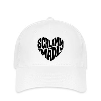 Schlamm Mädl  - Flexfit Cap - Weiß - Vorne