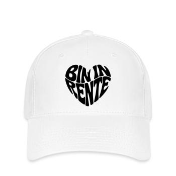 Bin in Rente  - Flexfit Cap - Weiß - Vorne