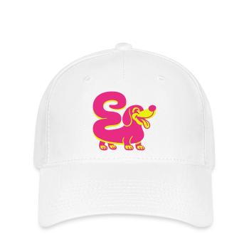 Super-Dackel im Pop-Art Style - Flexfit Cap - Weiß - Vorne