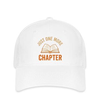 Buch-Illustration mit inspirierender Botschaft - Flexfit Cap - Weiß - Vorne