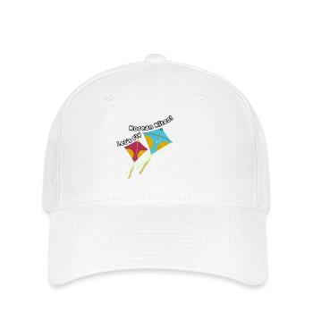 Let’s fly Korean kites – Drachen Design - Flexfit Cap - Weiß - Vorne