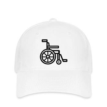wheelchair - Flexfit Cap - white - Front