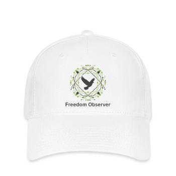 Observateur de la liberté - Casquette Flexfit - blanc - Devant