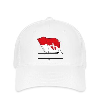 Espace de noms du drapeau de Vienne - Casquette Flexfit - blanc - Devant