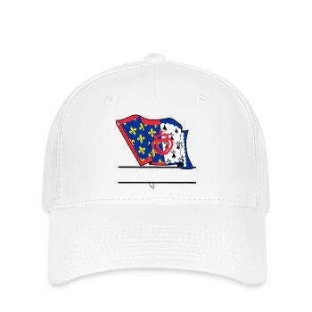 Pays_de_la_Loire_Vlag + text box - Flexfit Cap - white - Front