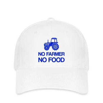 Bauernproteste Keine Bauern kein essen Landwirte - Flexfit Cap - Weiß - Vorne