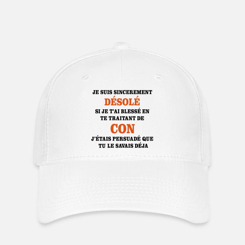 CON - Casquette Flexfit - blanc