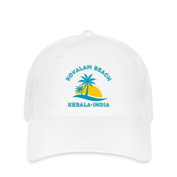 Kovalam Beach Kerala Sonnenuntergang - Flexfit Cap - Weiß - Vorne