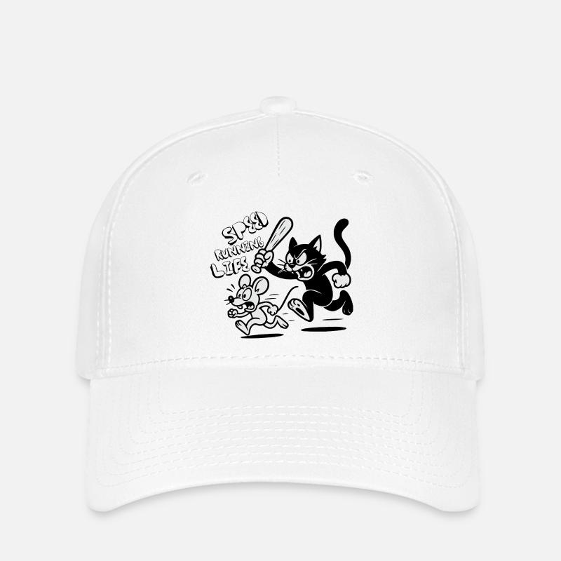 Speed Running Life - Flexfit Cap - white
