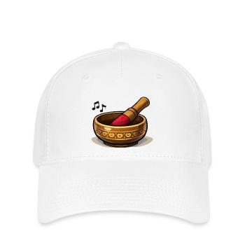 Magie de cuisine en mortier de cœur - Casquette Flexfit - blanc - Devant